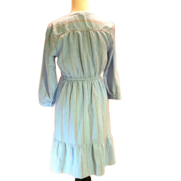 Old Navy Waist Defined Striped Shirt Dress 3/4 Sleeve Women size M - Picture 4 of 15